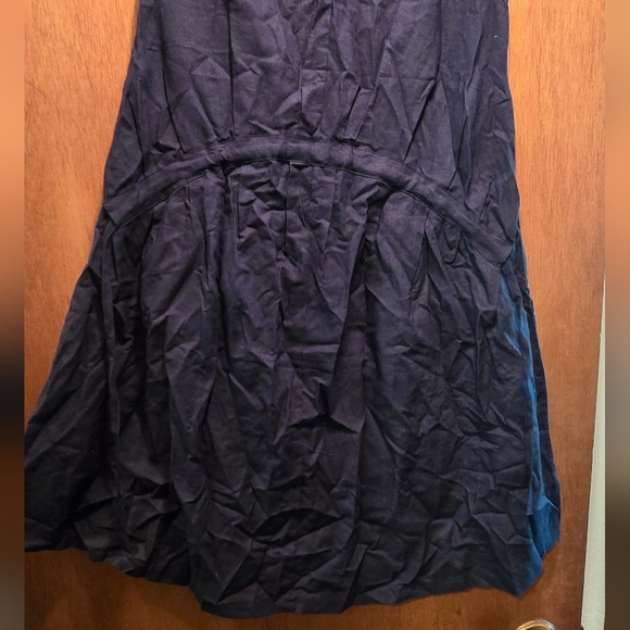 Kids Navy Blue Dress with Tree Forest Print SzL - Picture 8 of 9